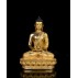 Amitabha Buddha Full Gold Gilded Copper Statue 16 cm W x 23 cm H x 10 cm B