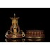 Vairochana Half Gold Gilded Copper Statue 35 cm W x 50 cm H x 25 cm B