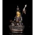 Guru Padmasambhava Silver Plated Copper Statue 15 cm W x 23 cm H x 10 cm B