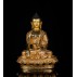 Shakyamuni Buddha Full Gold Gilded Copper Statue 22 cm W x 31 cm H x 15 cm B