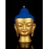 Buddha Head Full Copper Gold Gilded Statue 25 cm W x 46 cm H x 25 cm B